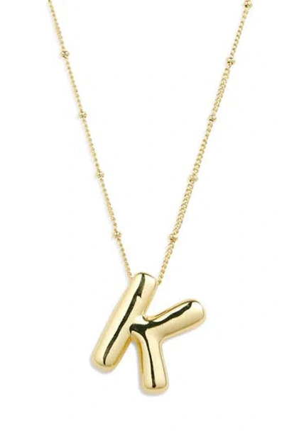 Leith 3d Initial Pendant Necklace