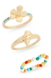 Leith 3-pack Assorted Rings In Neutral