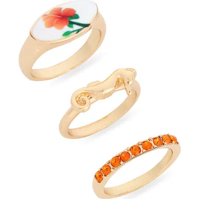 Leith 3-pack Assorted Rings In Gold