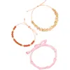 Leith 3-pack Assorted Slider Bracelets In White