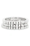 Leith 3-pack Beaded Stretch Bracelets In White