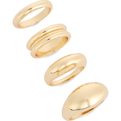 Leith 4-pack Signet Rings In Pink