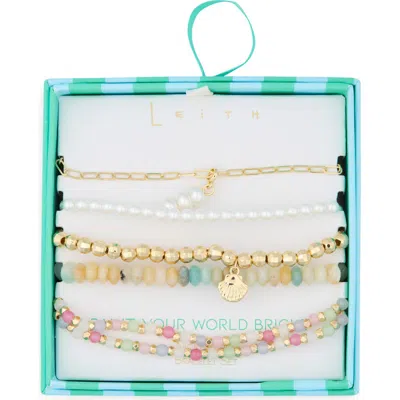 Leith 5-pack Assorted Beaded Bracelets In Multi