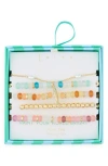 Leith 5-pack Beaded Assorted Bracelets In Multi