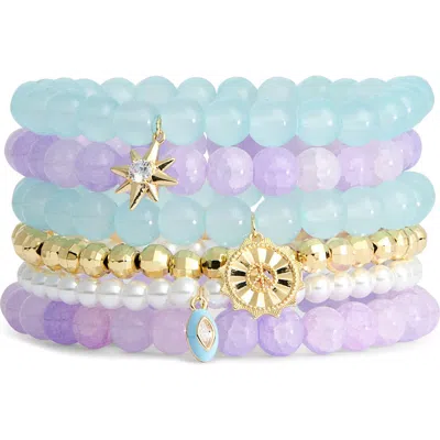 Leith 6-pack Assorted Bead Bracelet In Multi