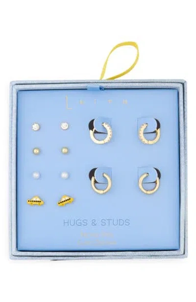 Leith 6-pack Taxi Assorted Earrings Set In Gold
