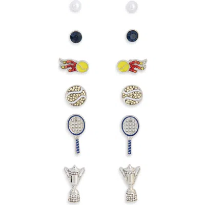 Leith 6-pack Tennis Stud Earrings