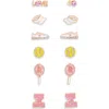 Leith 6-pack Tennis Stud Earrings In Multi