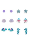 Leith 6-pack Under The Sea Assorted Stud Earrings In Multi