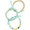 Leith Assorted 3-pack Paracord Beaded Bracelet In Multi
