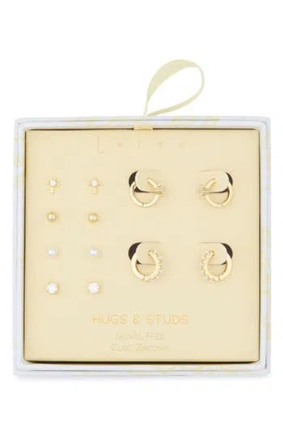 Leith Assorted 6-pack Cubic Zirconia Earrings In Multi