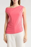Leith Asymmetric One-shoulder Top In Pink
