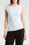 Leith Asymmetric One-shoulder Top In White