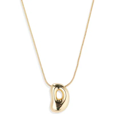 Leith Balloon Initial Pendant Necklace In D- Gold