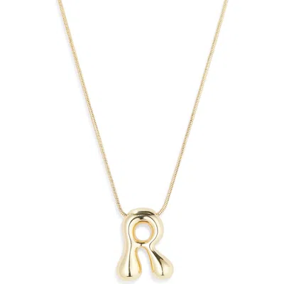 Leith Balloon Initial Pendant Necklace In R- Gold