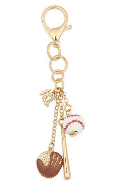 Leith Baseball Bag Charm In Gold