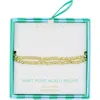 Leith Beaded 2-row Slider Bracelet In Green