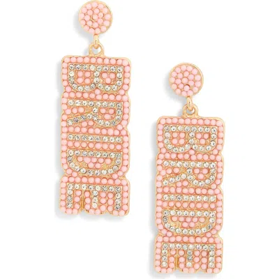 Leith Beaded Bride Drop Earrings