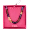 Leith Beaded Collar Necklace In Blue Multi- Gold