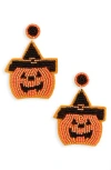 Leith Beaded Jack-o'-lantern Drop Earrings In Multi