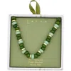 Leith Beaded Necklace In Green