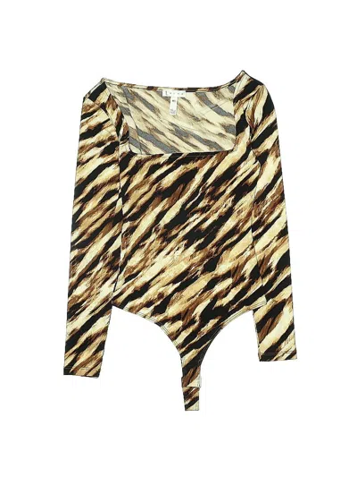 Pre-owned Leith Bodysuit In Brown