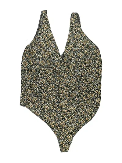 Pre-owned Leith Bodysuit In Gold