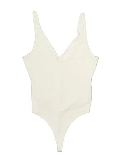 Pre-owned Leith Bodysuit In Ivory