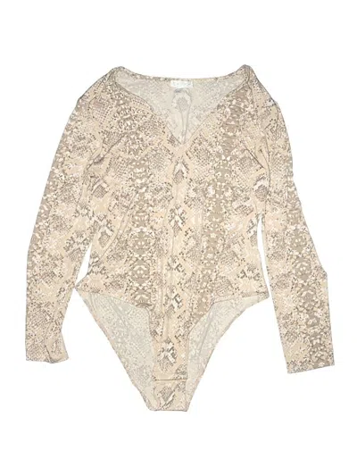 Pre-owned Leith Bodysuit In Ivory