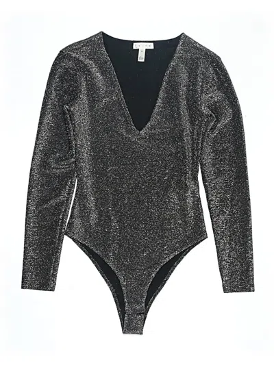 Pre-owned Leith Bodysuit In Silver