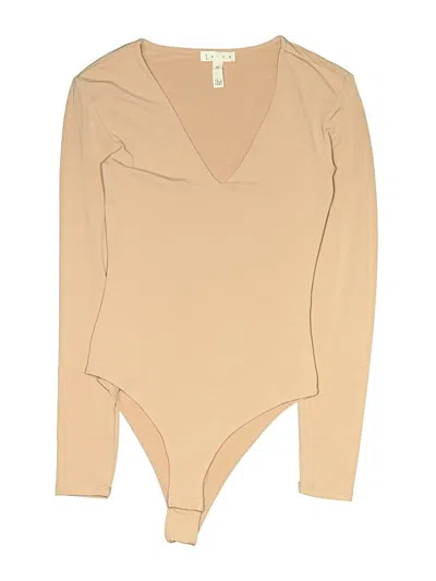 Pre-owned Leith Bodysuit In Tan