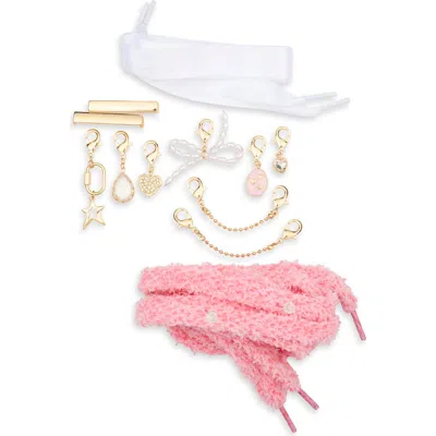 Leith Bow 10-piece Shoe Lace Charm Set In Gold