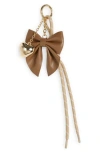 Leith Bow Cluster Bag Charm In Brown