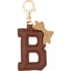 Leith Bow Initial Bag Charm In Transparent