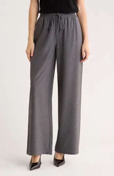 Leith Brooklyn Pull-on Straight Leg Pants In Gray