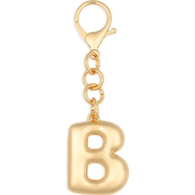 Leith Bubble Initial Bag Charm In Gold