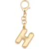 Leith Bubble Initial Bag Charm In Gold