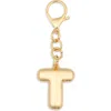 Leith Bubble Initial Bag Charm In Gold