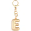 Leith Bubble Initial Bag Charm In Gold