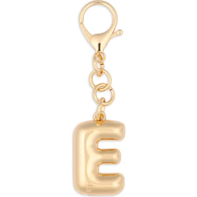 Leith Bubble Initial Bag Charm In Gold