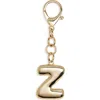 Leith Bubble Initial Bag Charm In Gold
