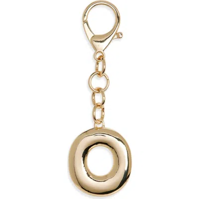 Leith Bubble Initial Bag Charm In Gold