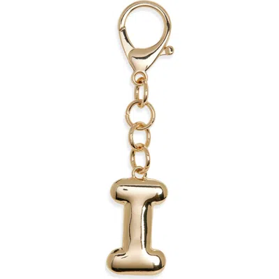 Leith Bubble Initial Bag Charm In Gold