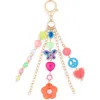 Leith Butterfly Bead Bag Charm In Multi