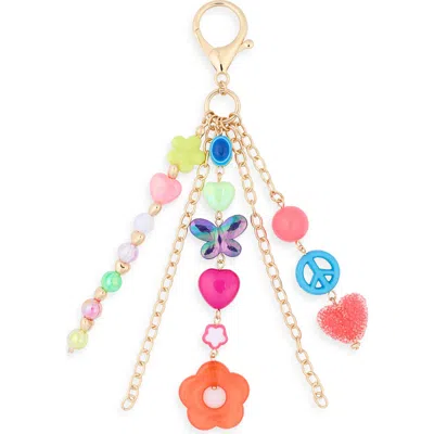 Leith Butterfly Bead Bag Charm In Multi