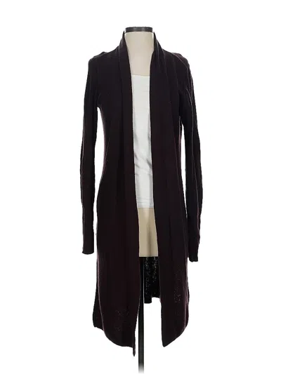 Pre-owned Leith Cardigan Sweater In Burgundy