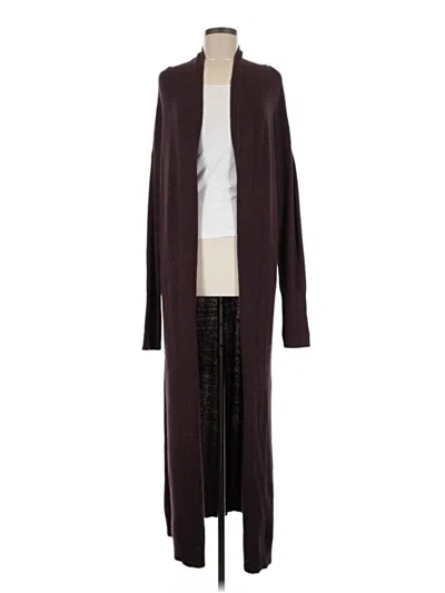 Pre-owned Leith Cardigan Sweater In Burgundy