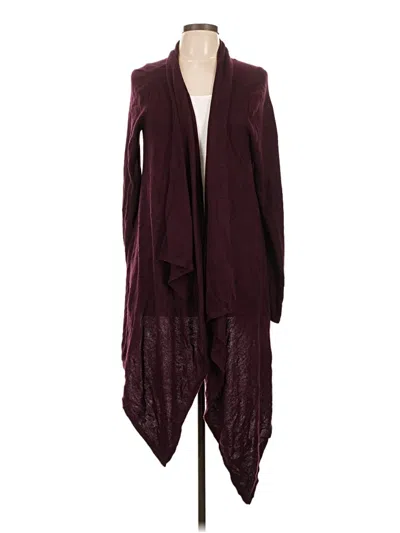 Pre-owned Leith Cardigan Sweater In Burgundy