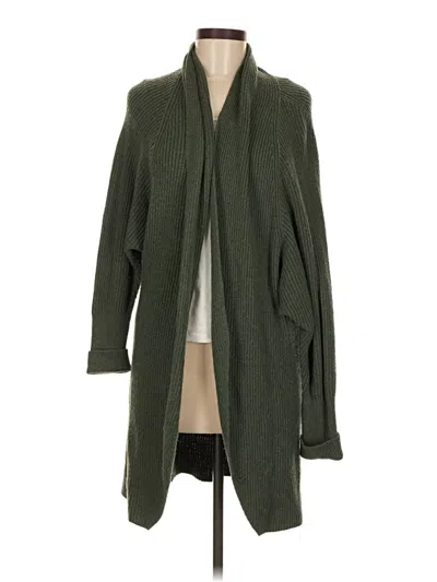 Pre-owned Leith Cardigan Sweater In Green