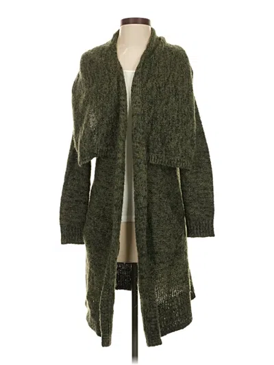 Pre-owned Leith Cardigan Sweater In Green